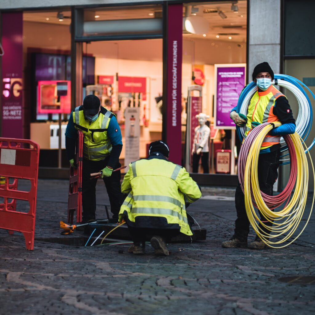 Fiber Optic cable installation