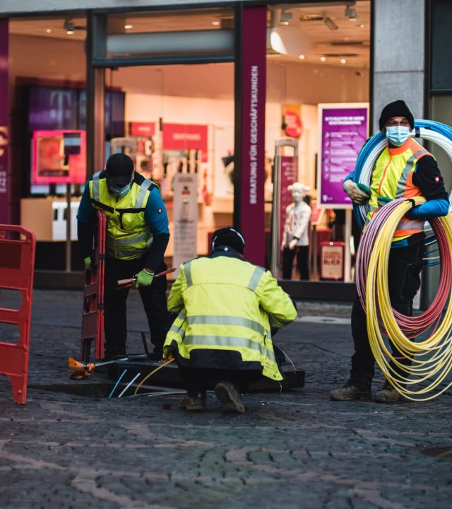 Fiber Optic cable installation